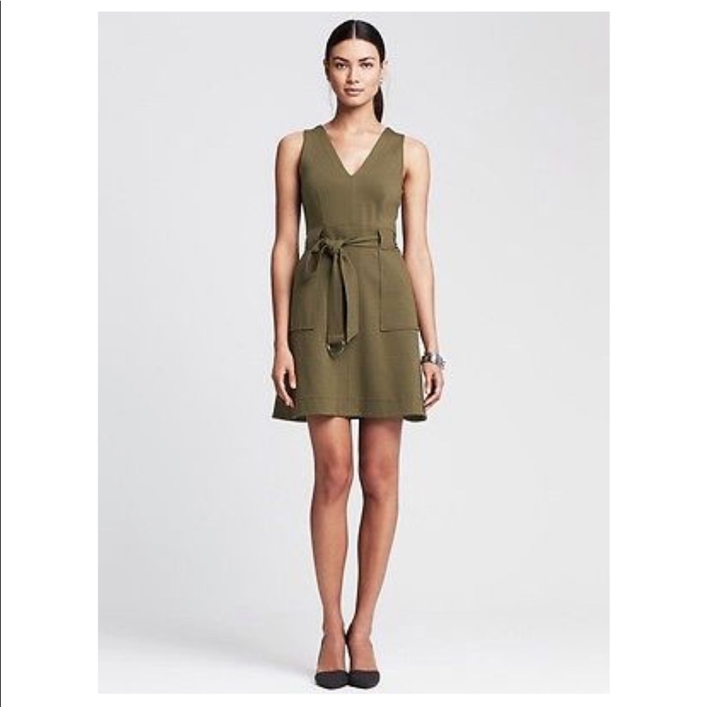 Military Green Utility Dress